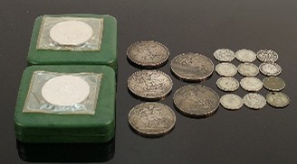 A collection of Silver coins: Including 5 Victoria Crowns, 2 Royal Mint 1972 Silver proof Crowns,