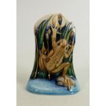 Moorcroft Frog Ornament: Trial piece, dated 2006, gold signed by Emma Bossons, height 15cm.