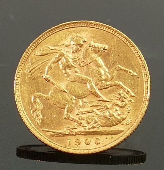 1906 Gold Full Sovereign: - Image 3 of 4