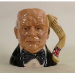 Royal Doulton prototype character jug Winston Churchill: Modelled in the late 1990s but never put in