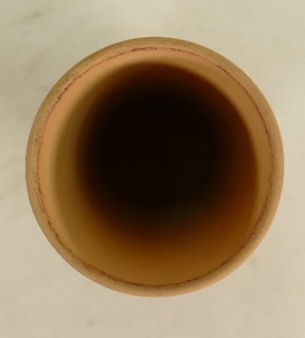 Wedgwood chocolate on cane Muse vase: Dated 1986, height 17cm. - Image 8 of 10
