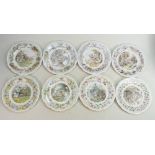 Royal Doulton Brambly Hedge plates to include: Homeward Bound, Dining by the Sea, Meeting on the