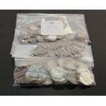 A collection of pre 1947 silver coins: Comprising Half Crown, Florins and Sixpences, 1362g.