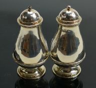 Silver salt & pepper pot, 261.4g. (2):