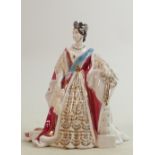 Royal Worcester for Compton & Woodhouse figure Queen Victoria: Limited edition, boxed with cert.