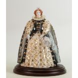 Royal Worcester for Compton & Woodhouse figure Queen Elizabeth I: Boxed with cert.