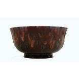 Boxed Royal Doulton Archives Flambe Chengdu bowl: Limited edition, boxed with cert, diameter 21cm.