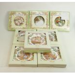Royal Doulton boxed Brambly Hedge year plates to include: 1996 to 2004 inclusive. (7)