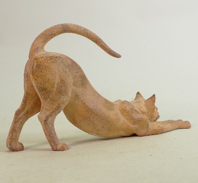 Border Fine Arts Cubist Collection figure Stone Stretched Cat: Boxed. - Image 3 of 4