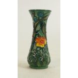 Moorcroft vase Rainforest pattern: Measures 13cm x 6cm. With box. No damage or restoration.