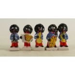 Wade set of Robertsons Golly band figures (5):