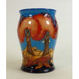 Moorcroft Trees in Landscape: Height 13.5cm, dated 2005.