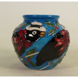 Moorcroft vase 4 Calling Birds: Designed by Kerry Goodwin 1st quality 7.5cm high.