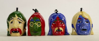 Lorna Bailey set of 4 Andrew Warhol Beatles character jugs: