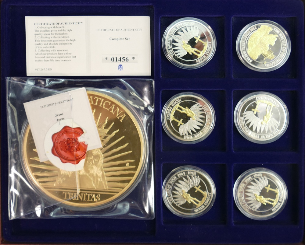 A collection of Windsor Mint set of proof coins: WWI Centenary collection, silver-plated set of 7 - Image 4 of 4