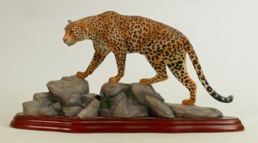 Border Fine Arts Wild World series figure Leopard A3065: Boxed.