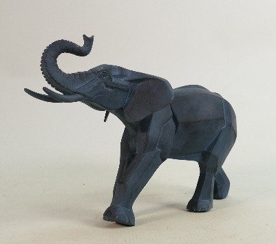 Border Fine Arts Cubist Collection figure Salte Blue Elephant: Boxed. - Image 3 of 3