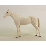 Beswick painted white horse 701: (Restoration to one front and one rear leg).