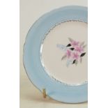 A large collection of hand painted on Shelley blank tea ware to include: Tea set, dinner plates,