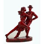 Peggy Davies large Ruby Fusion figure Rhythm & Romance: with certificate, Height 26cm.