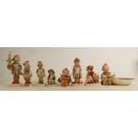 Goebel Hummel figures to include: Little Helper, Little Garden, Congratulations, Doctor, Singing