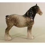 Beswick Rocking Horse grey shire horse 818: