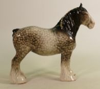 Beswick Rocking Horse grey shire horse 818: