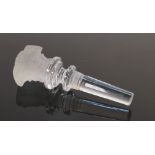 Rosenthal Versace Medusa glass decanter stopper: Diameter of plug at largest 2cm.