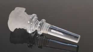 Rosenthal Versace Medusa glass decanter stopper: Diameter of plug at largest 2cm.