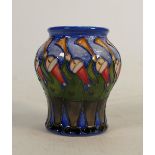 Moorcroft vase 11 Pipers Piping: Designed by Kerry Goodwin 1st quality 8cm high.