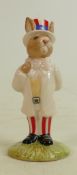 Royal Doulton bunnykins figure Uncle Sam DB50: In a white colourway.