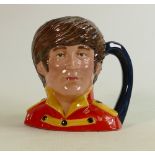 Royal Doulton mid size character jug John Lennon: D6797 with red jacket, limited edition of 1000 for