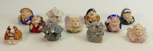 A collection of boxed Kevin Francis Face Pots including: Animals, dogs, elephants etc. (12)