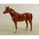 Beswick Chestnut Arab Bahram horse: Model 1771 (two legs restored, 1 leg a/f).