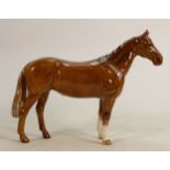 Beswick rare Butterscotch huntsmans horse 1484: (Tiny under-glaze nip to one ear tip).