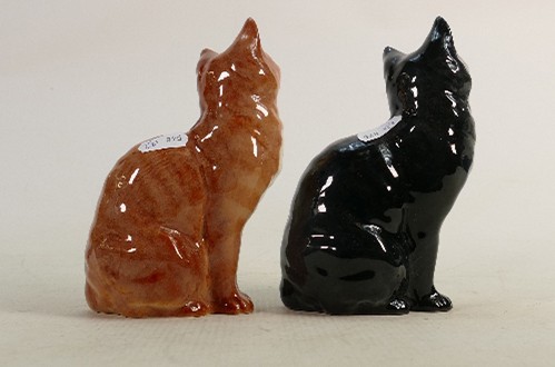 Beswick British Blue seated cat 1030 together with a ginger cat 1030: - Image 3 of 3