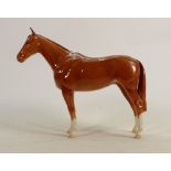 Beswick Chestnut Imperial horse 1557: (One ear chipped and the other re-stuck).
