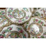 A collection of Coalport Indian Tree tea cups, saucers & side plates: (Part of one large