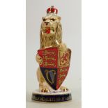 Royal Crown Derby figure The Lion of England: Limited edition, boxed with cert.