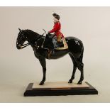Coalport limited edition figurine Her Majesty Trooping the Colour: In original box.