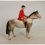 Rare Beswick huntsman on Rocking Horse grey horse 1501: Good restoration to rear leg & some crazing.