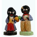 Carltonware large limited edition Golly figures to include Balloon Seller & Bongo Player: Height