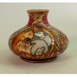 Moorcroft vase Field Mice: Measuring 11cm x 13cm. No damage or restoration.