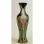 Moorcroft Cuckoo Pint decorated vase: Height 31cm, dated 2002, limited edition.