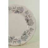 A large collection of Royal Albert Silver Maple patterned dinner ware to include: Platters, dinner