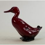 Royal Doulton Flambe duck: Height 15cm.