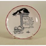 Royal Doulton pin dish decorated with comical Souter cats: