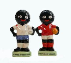 Carltonware large limited edition Golly figures to include 1966 Football & 2006 World Cup