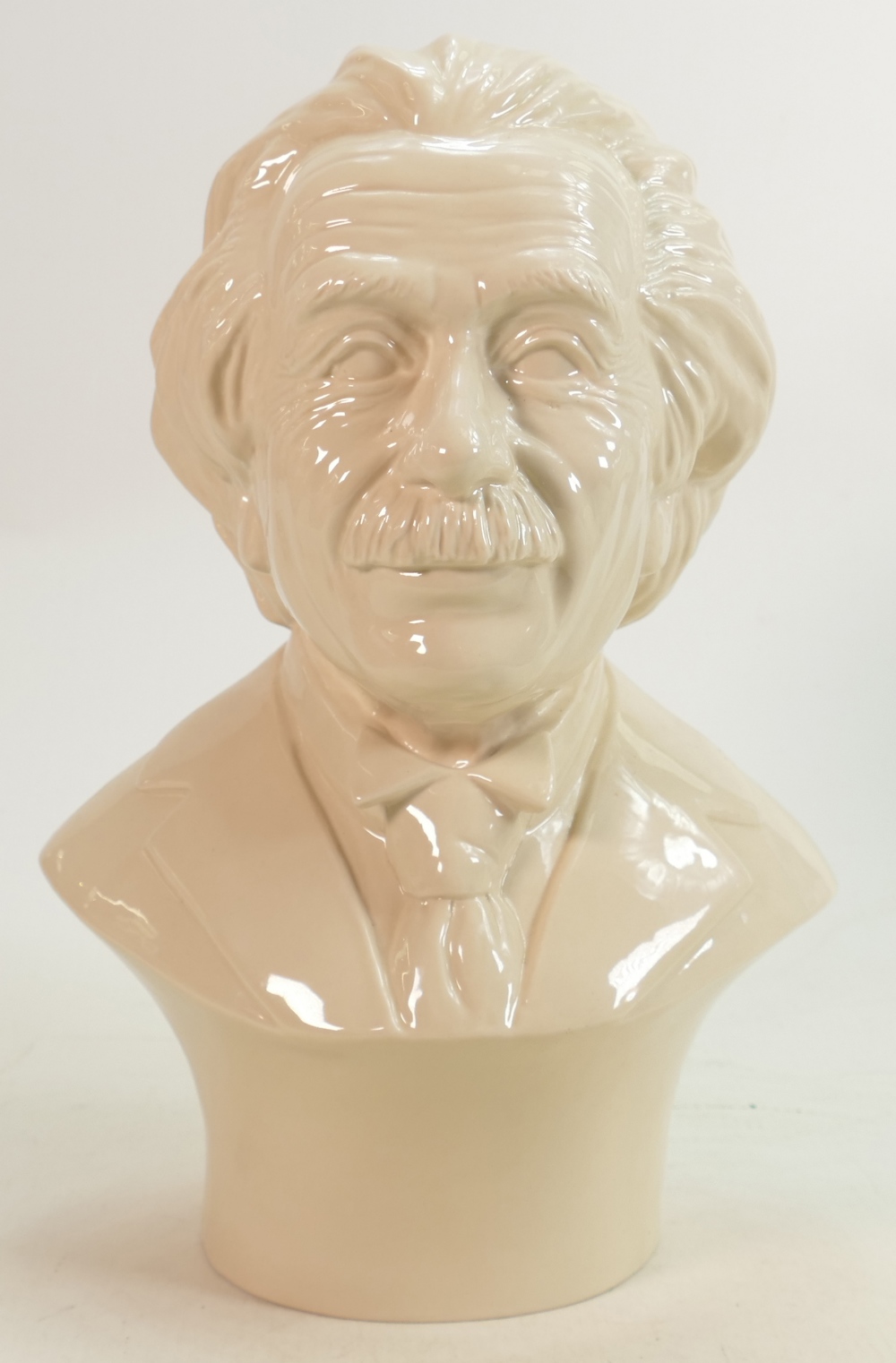 Large Kevin Francis Creamware bust of Albert Einstein: Limited edition, with certificate,