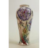 Moorcroft Meadow Cranesbill vase: Dated 2001, height 21cm.